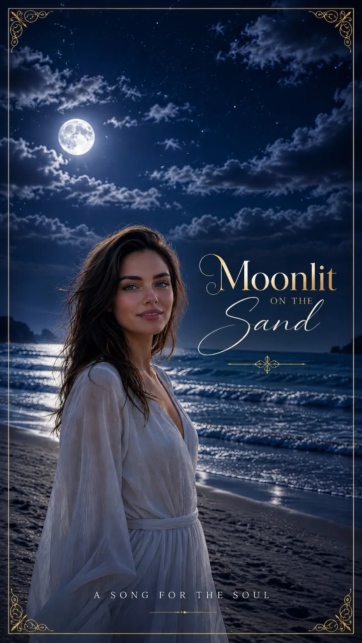 Moonlit on the Sand music video artwork